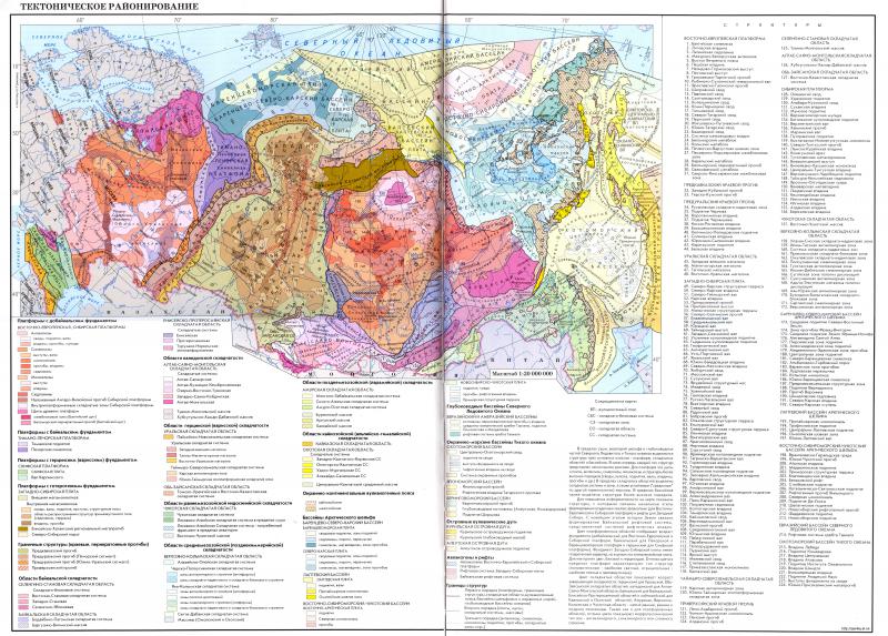 Тектонічна Карта Євразії