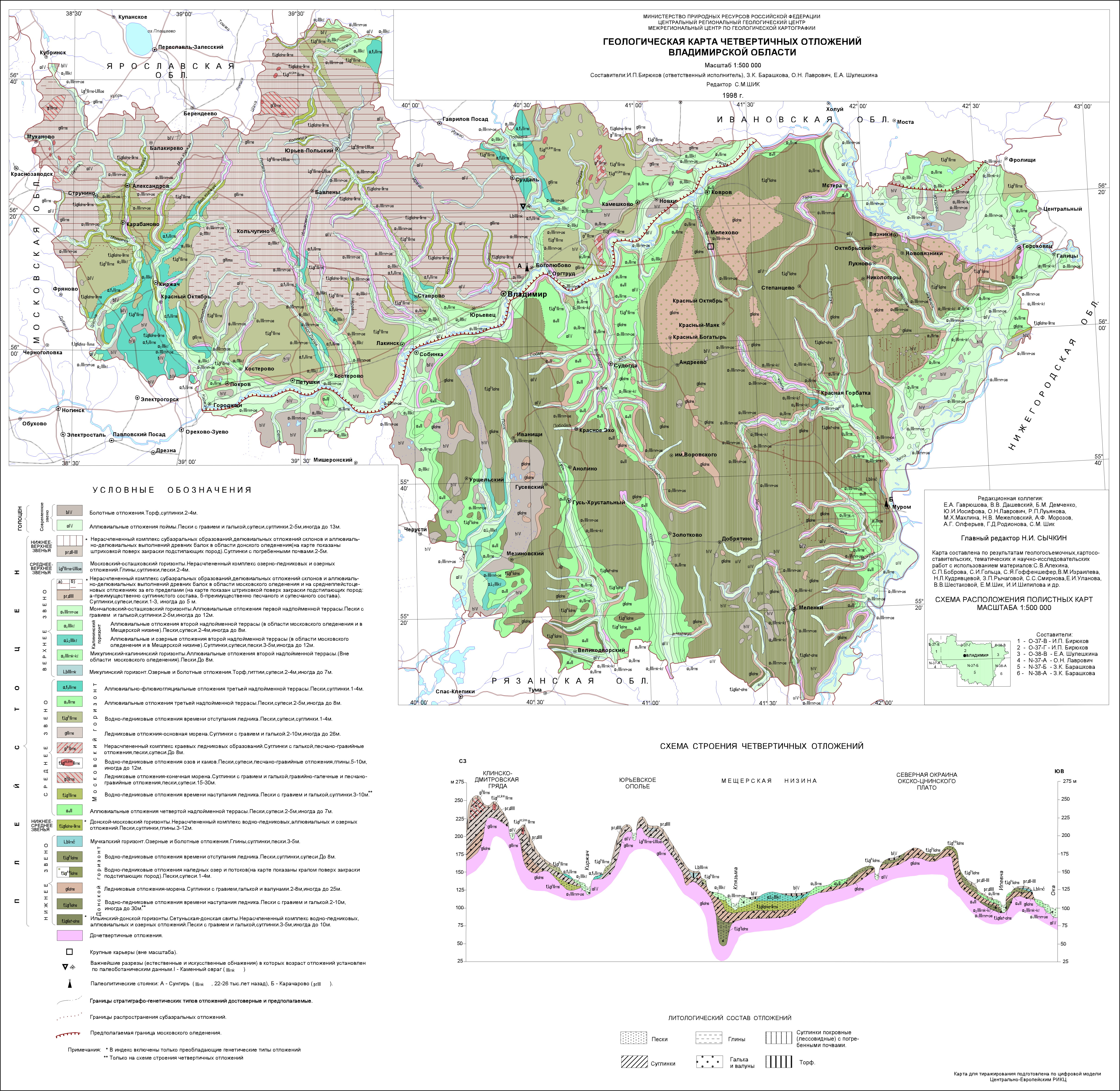 Карта Владимирской Области Фото