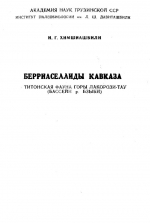 Берриаселлиды Кавказа. Титонская фауна горы Лакорози-Тау (бассейн р.Бзыби)