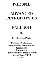 Advanced petrophysics / Продвинутая петрофизика