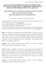 The ammonite fauna (lower cretaceous) of the glauconitic level of the Trois-Vernes quarry, near crest (Drome, South-eastern France) / The ammonite fauna (lower cretaceous) of the glauconitic level of the trois-vernes quarry, near crest (Drome, South-easte