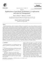 Applications of petroleum geochemistry to exploration and reservoir management / Применение геохимии нефти для разведки и управления запасами