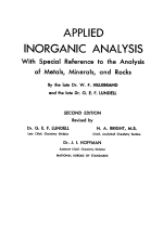 Applied inorganic analysis with special reference to the analysis of metals, minerals and rocks / Прикладной неорганический анализ с особым упором на анализ металлов, минералов и горных пород