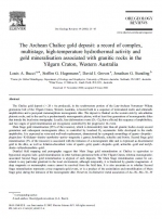 The Archean Chalice gold deposit: a record of complex, multistage, high-temperature hydrothermal activity and gold mineralisation associated with granitic rocks in the Yilgarn Craton, Western Australia