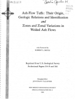 Ash-flow tuffs: Their origin, geologic relations and identification and zones and zonal variations in welded ash flows / Туфо-лавовые отложения: происхождение, геологические условия и определение, а также зональность строения в потоке