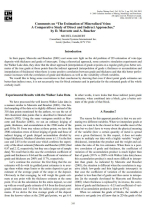Comments on “The estimation of mineralized veins: A comparative study of direct and indirect approaches,” by D. Marcotte and A. Boucher / Комментарии по "Оценка минерализованных жил: сравнительное изучение приямых и непрямых подходов" 