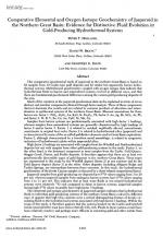 Comparative elemental and oxygen isotope geochemistry of jasperoid in the Northern Great Basin: evidence for distinctive fluid evolution in gold-producing hydrothermal systems / Сравнительная элементная и кислородно-изотопная геохимия яшмы в северной част