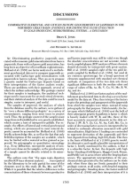 Comparative elemental and oxygen isotope geochemistry of jasperoid in the northern great basin: evidence for distinctive fluide evolution in gold-producting hydrothermal system - a discussion / Сравнительная элементная и кислородно-изотопная геохимия яшмы