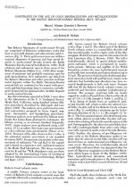 Constraints on the age of gold mineralization and metallogenesis in the Battle Mountain-Eureka mineral belt, Nevada