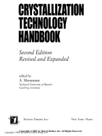 Crystallization technology handbook / Руководство по технологии кристаллизации