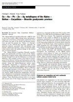 Cu–Au–Pb–Zn–Ag metallogeny of the Alpine–Balkan–Carpathian–Dinaride geodynamic province / Cu–Au–Pb–Zn–Ag металлогения Альпийско-Балканско-Карпатско-Динаридской геодинамической провинции