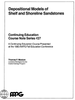 Depositional models of shelf and shoreline sandstones / Модели отложений шельфовых и береговых песчаников
