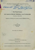 Die Watt-Fauna der unteren Klerfer Schichten von Greimerath
