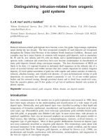 Distinguishing intrusion-related from orogenic gold systems / Отличие золоторудных систем, связанных с интрузиями, от орогенных