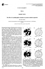 The effect of crystallographic orientation on pressure solution in quartzite