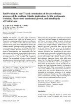 End-permian to mid-triassic termination of the accretionary processes of the southern Altaids: implications for the geodynamic evolution, phanerozoic continental growth and metallogeny of Central Asia