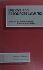 Energy and resources law / Закон об энергетике и ресурсах
