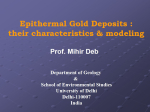 Epithermal Gold Deposits : their characteristics & modeling / Эпитермальные золоторудные месторождения: характеристики и моделирование