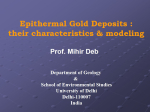 Epithermal Gold Deposits : their characteristics & modeling / Эпитермальные золоторудные месторождения: характеристики и моделирование