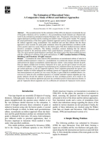 The estimation of mineralized veins: A comparative study of direct and indirect approaches / Оценка минерализованных жил: сравнительное изучение приямых и непрямых подходов