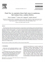 Fluid flow in cataclastic thrust fault zones in sandstones, Sub-Andean Zone, southern Bolivia