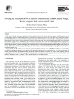 Folding by cataclastic flow at shallow crastal levels in the Canyon Range, Sevier orogenic belt, west-central Utah