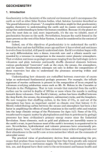 Gechemistry / Геохимия