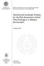 Geochemical landscape analysis for the risk assessment of acid mine drainage in a wetland environment / Геохимический ландшафтный анализ для оценки риска осушения кислых шахт в условиях водно-болотных угодий