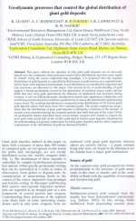 Geodynamic processes that control the global distribution of giant gold deposits / Геодинамические процессы, управляющие глобальным распределением гигантских месторождений золота