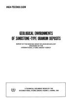 Geological environments of sandstone-type uranium deposits / Геологические условия залегания урановых месторождений песчаникового типа