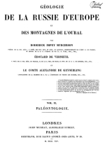 Geologie de la Russie D'Europe et des montagnes de L'Oural. Vol II. Paleontologie / Геология европейской части России и Уральских гор. Том 2. Палеонтология
