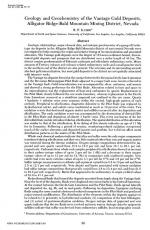 Geology and geochemistry of the Vantage gold deposits, Alligator Ridge-Bald Mountain mining district, Nevada