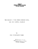 The geology of the Green Mountain Mine, San Juan Count, Colorado / Геология шахты Грен Маунтин, Колорадо