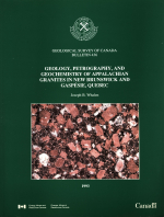 Geology, petrography and geochemistry of Appalachian granites in New Brunswick and Gaspesie, Quebec / Геология, петрография и геохимия аппалачских гранитов в Нью-Брансуике и Гаспеси, Квебек