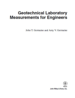 Geotechnical Laboratory Measurements for Engineers / Геотехнические лабораторные измерения для инженеров