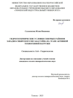 Гидрогеохимические условия северных районов Западно-Сибирского мегабассейна на этапе активной техногенной нагрузки