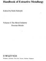 Handbook of Extractive Metallurgy. Volume 1. The metal industry ferrous metals / Справочник по добывающей металлургии. Том 1. Металлургическая промышленность черные металлы