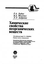 Химические свойства неорганических веществ. Учебное пособие для вузов