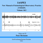 IASPEI. New manual of seismological observatory practice  (NMSOP)  Volume 1&2 / IASPEI. Новое руководство по практике сейсмологической обсерватории (NMSOP), Тома 1 и 2.