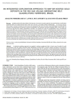 An integrated exploration approach to map BIF (Banded Iron Formation) -hosted gold deposits in the Rio Das Velhas greenstone belt, Guadrilátero Ferrífero, Brazil