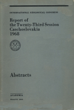 International geological congress. Report of th twenty-third session / Международный геологический конгресс. Доклады 23 сессии. Тезисы докладов