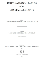 International tables for crystallography. Volume F. Crystallography of biological macromolecules / Международные таблицы для кристаллографии. Том F. Кристаллография биологических макромолекул