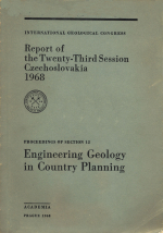 Interntainal geological congress. Report of the twenty-third session Czechoslovakia. Proceeding of session 12. Engineering geology in country planning / Международный геологический конгресс. 23 сессия. Чехословакия. Инженерная геология