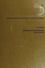 Introduction to geochemistry / Введение в геохимию