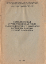 Корреляционная стратиграфическая схема отложений верхнего докембрия восточных районов Русской платформы