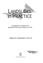Landslides in practice / Оползни в практике