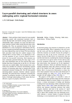 Layer-parallel shortening and related structures in zones undergoing active regional horizontal extension / Послойно-параллельное укорочение и связанные с ним структуры в зонах активного регионального горизонтального расширения