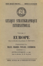 Lexique stratigraphique international. Volume I. Europe. Fascicule 4a. France, Belgique, Pays-Bas, Luxembourg. V. Jurassique S.str / Международная стратиграфическая лексика. Том I. Европа. Документ 4а. Франция, Бельгия, Нидерланды, Люксембург. V. Юра