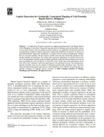 Logistic regression for geologically constrained mapping of Gold Potential, Baguio District, Philippines / Логистическая регрессия для геологически ограниченного картографирования золоторудного потенциала, район Багио, Филиппины