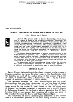 Lower kimmeridgian biostratigraphy in Poland / Биостратиграфия нижнего кимериджа Польши